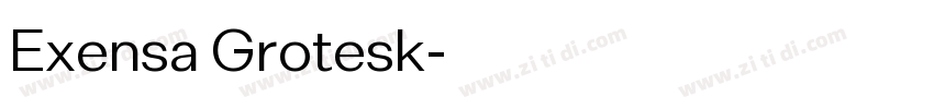 Exensa Grotesk字体转换